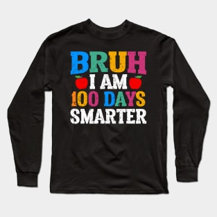 100 Days Of School Smarter 100th Day Of School Long Sleeve T-Shirt